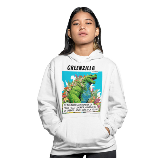Greenzilla Is Coming • Classic Unisex Pullover Hoodie | White + Colors