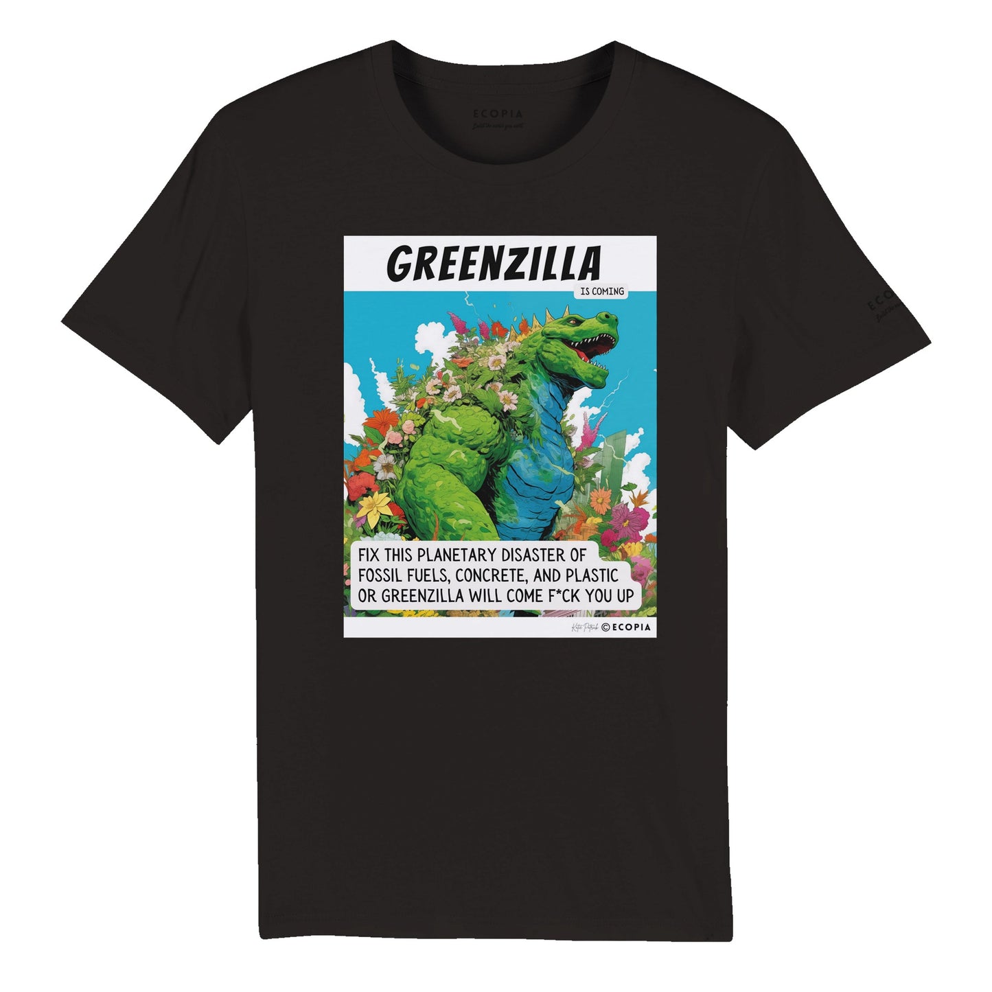 “Greenzilla is Coming” Organic Unisex Crewneck T-shirt