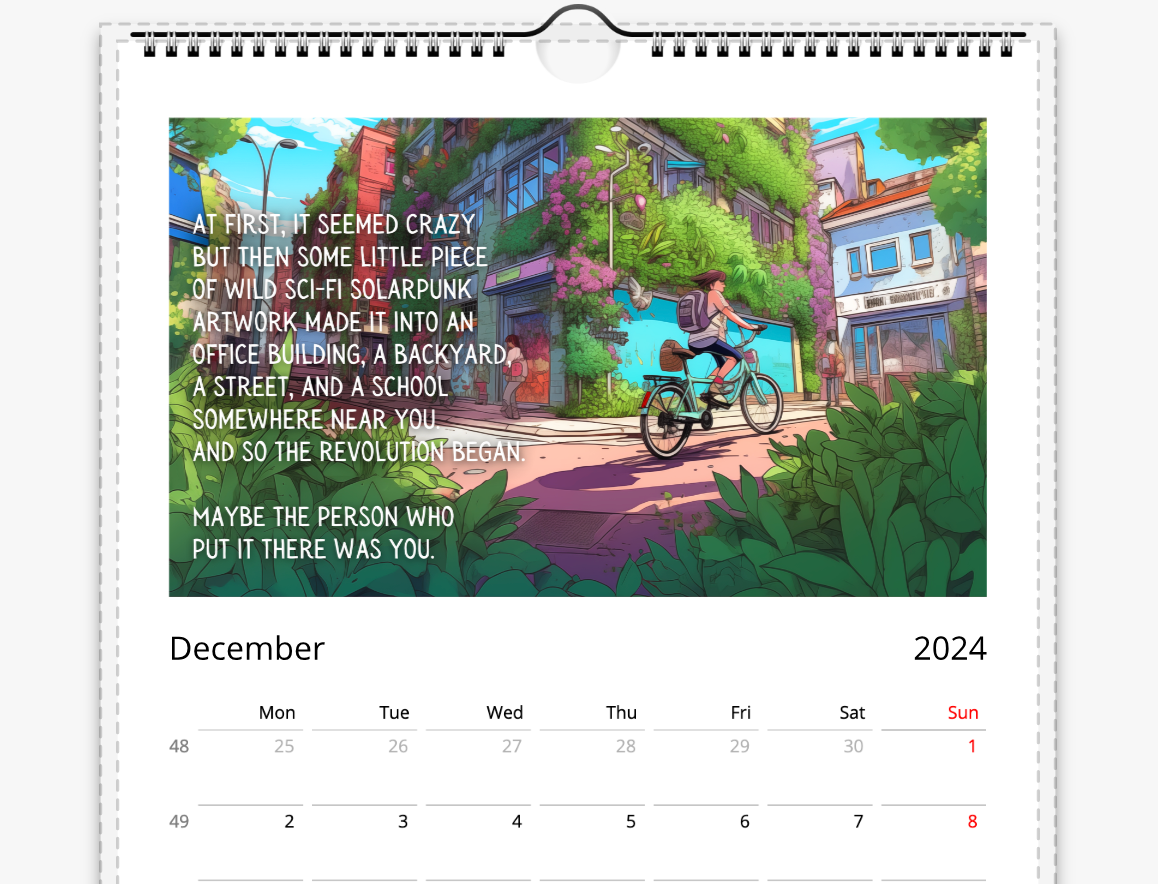 What if it's Actually Possible? Eco Futures Wall Calendar 2024 (Europe, Asia, Latin America, and Oceania)