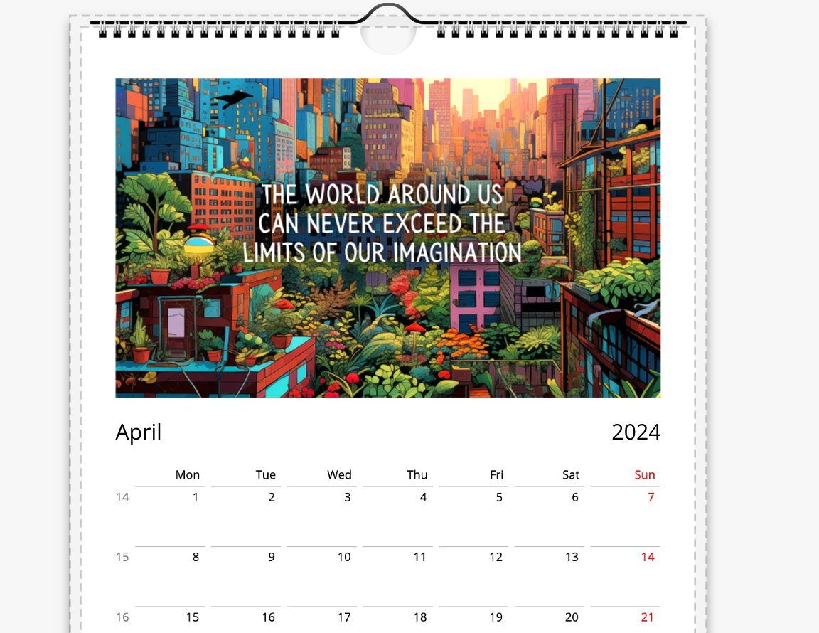 What If It's Actually Possible? Eco Futures Wall Calendar 2024 (US & CA)