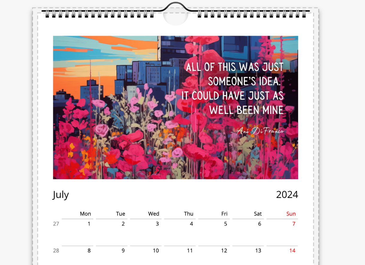 What If It's Actually Possible? Eco Futures Wall Calendar 2024 (US & CA)