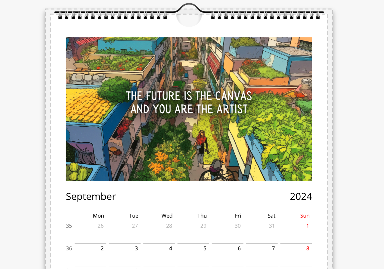 What If It's Actually Possible? Eco Futures Wall Calendar 2024 (US & CA)