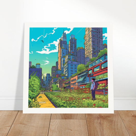 Growing Down the Avenue Museum-Quality Matte Art Print