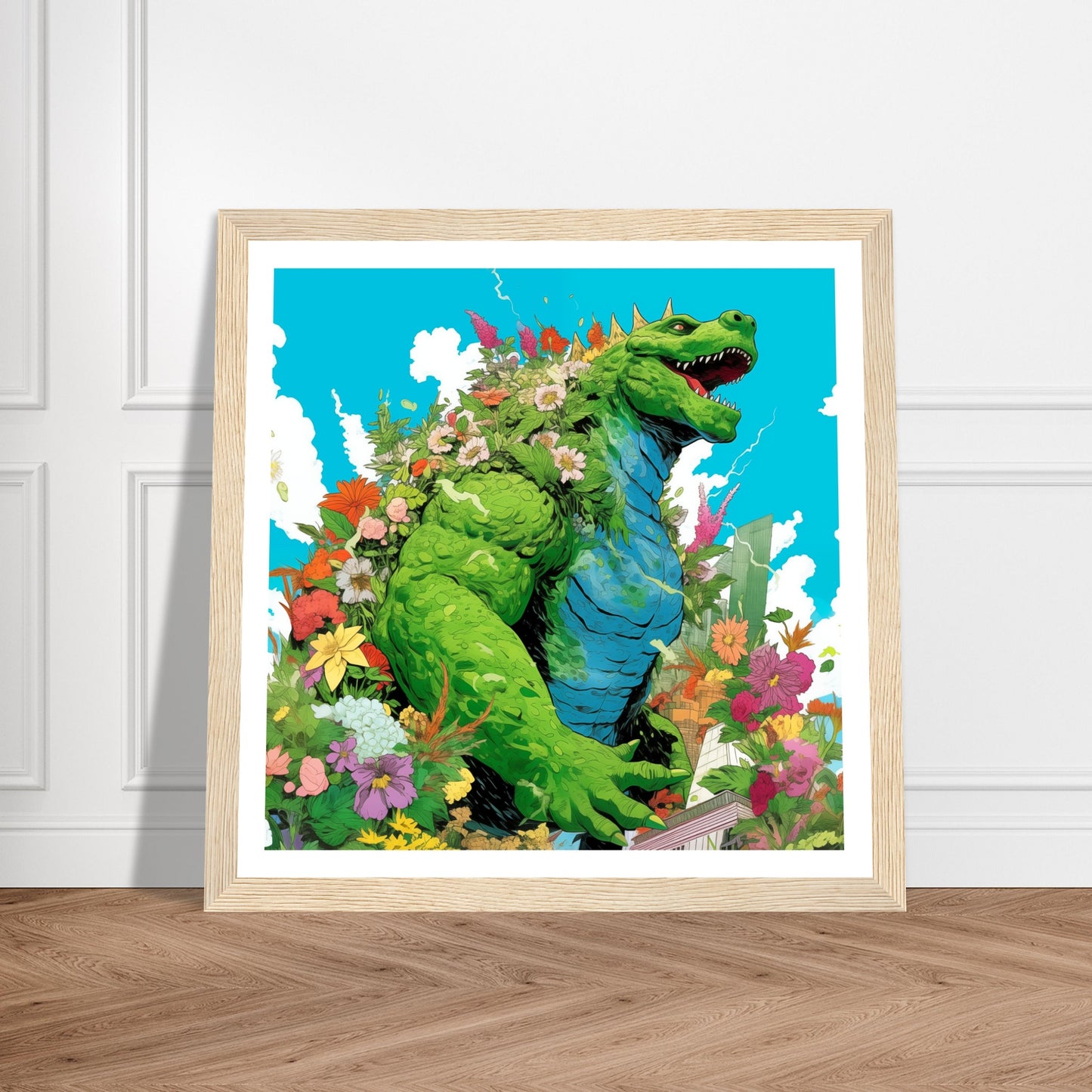 Greenzilla Premium Matte Wooden Framed Art Print