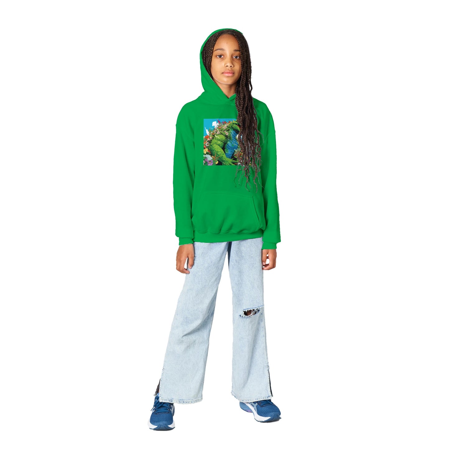 Greenzilla is Coming • Classic Kids Pullover Hoodie