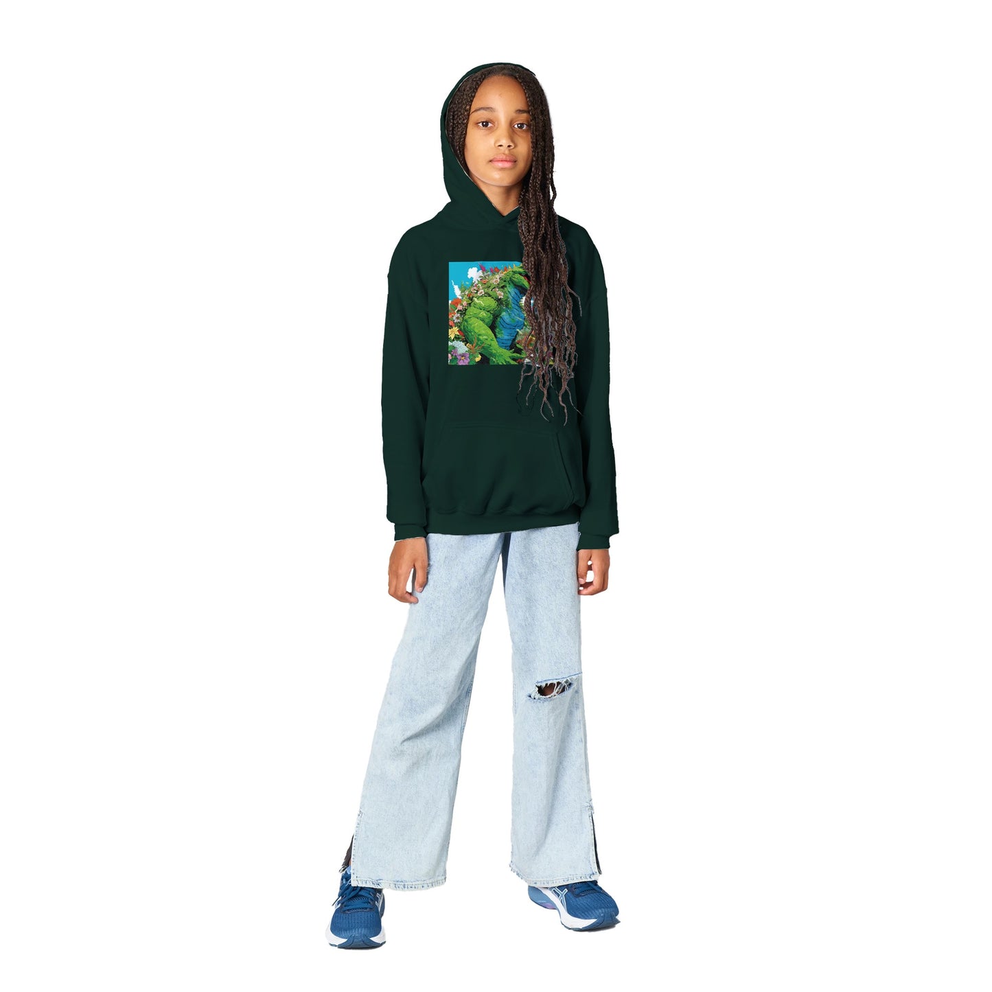 Greenzilla is Coming • Classic Kids Pullover Hoodie