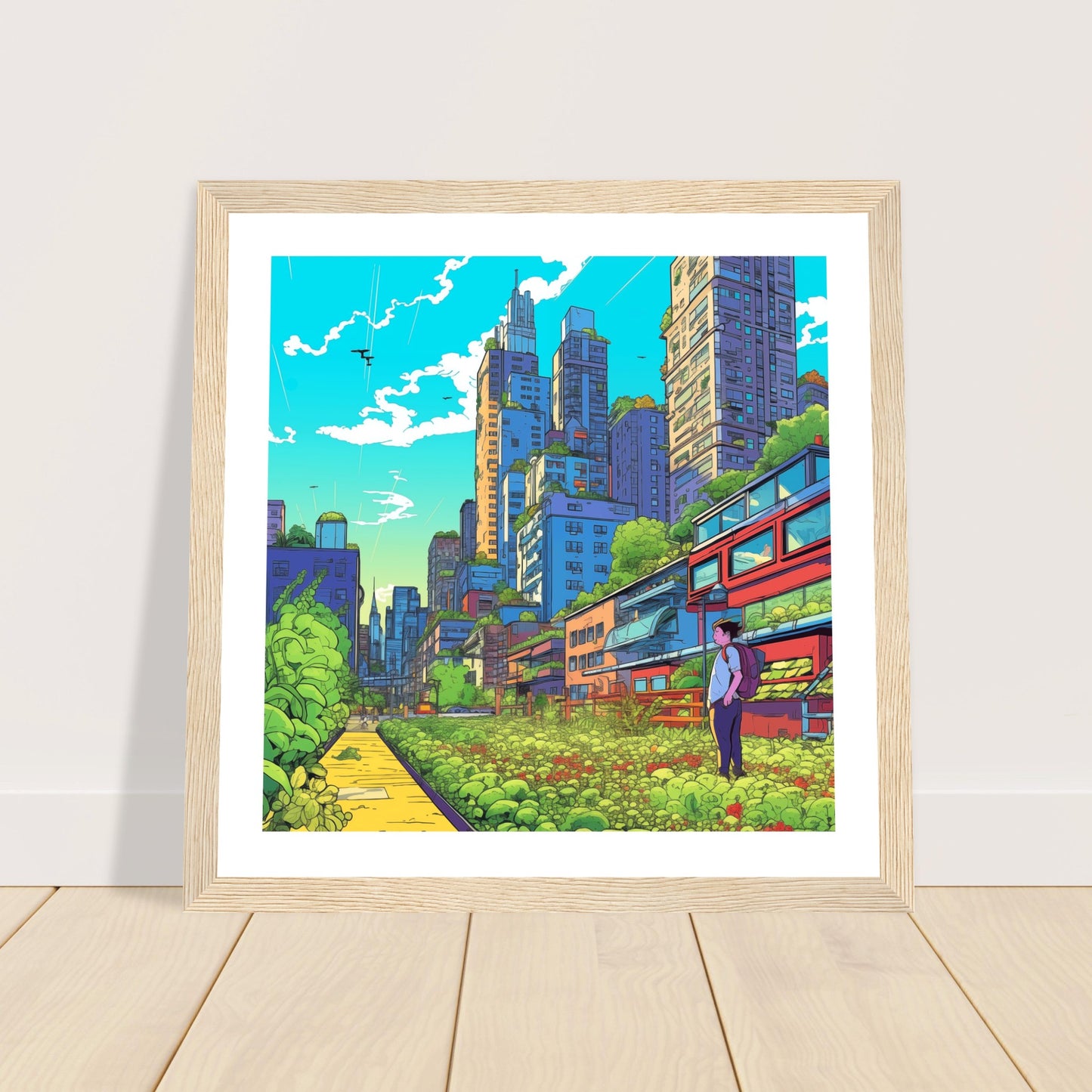 Growing Wooden Framed Print 30x30