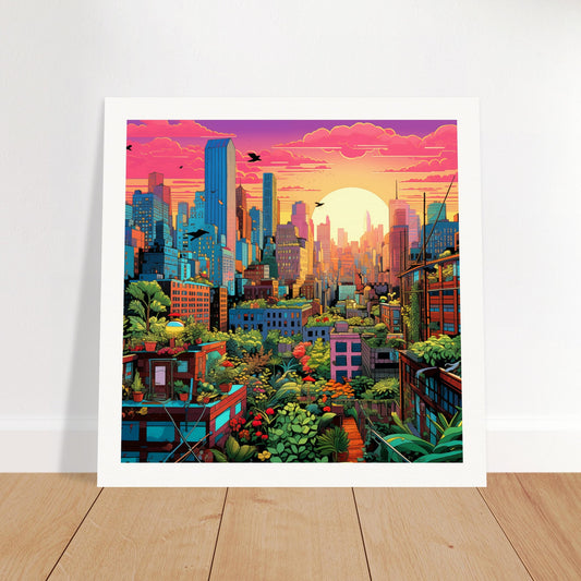 Permaculture City Museum-Quality Matte Art Print