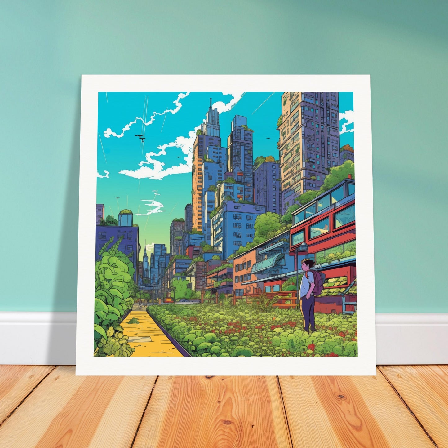 Growing Down the Avenue Museum-Quality Matte Art Print