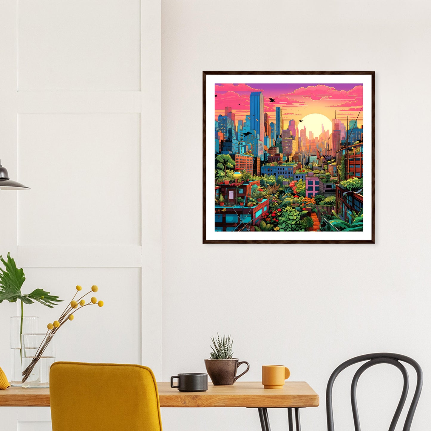 Permaculture City Premium Matte Wooden Framed Print