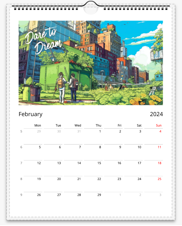 Calendar 2024 - 2025: Anime and Entertainment Calendar, Eco