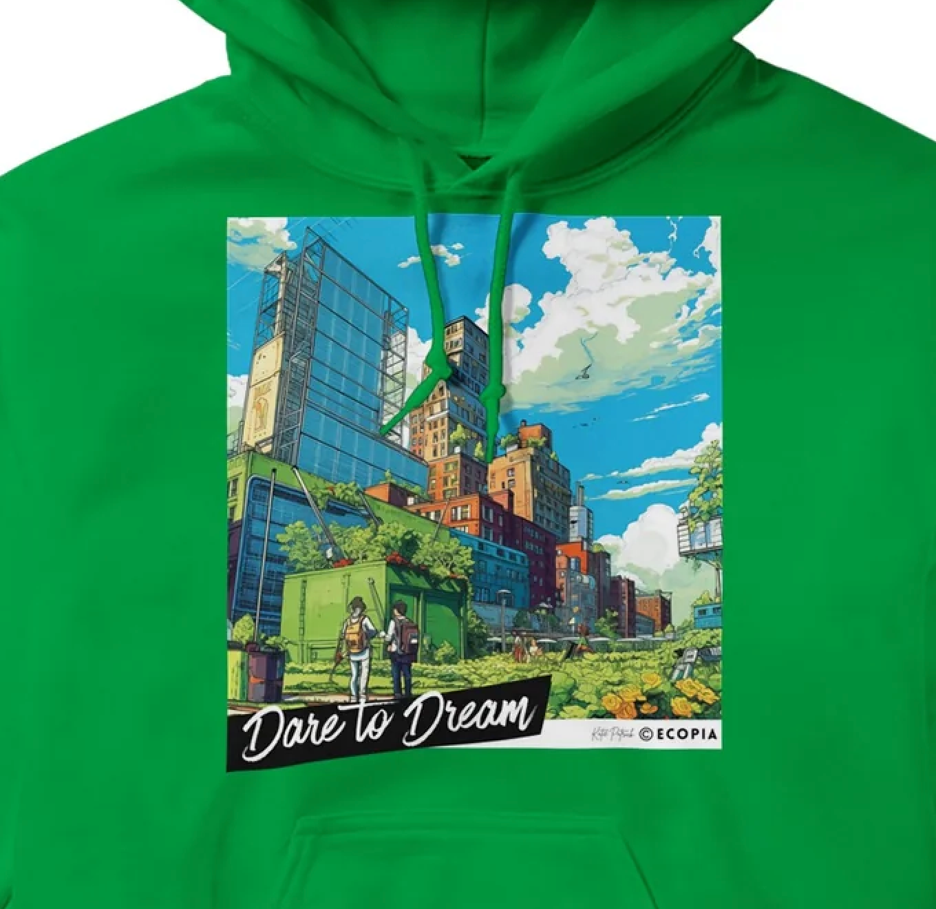 “Dare to Dream” Classic Unisex Pullover Hoodie | White + Colors