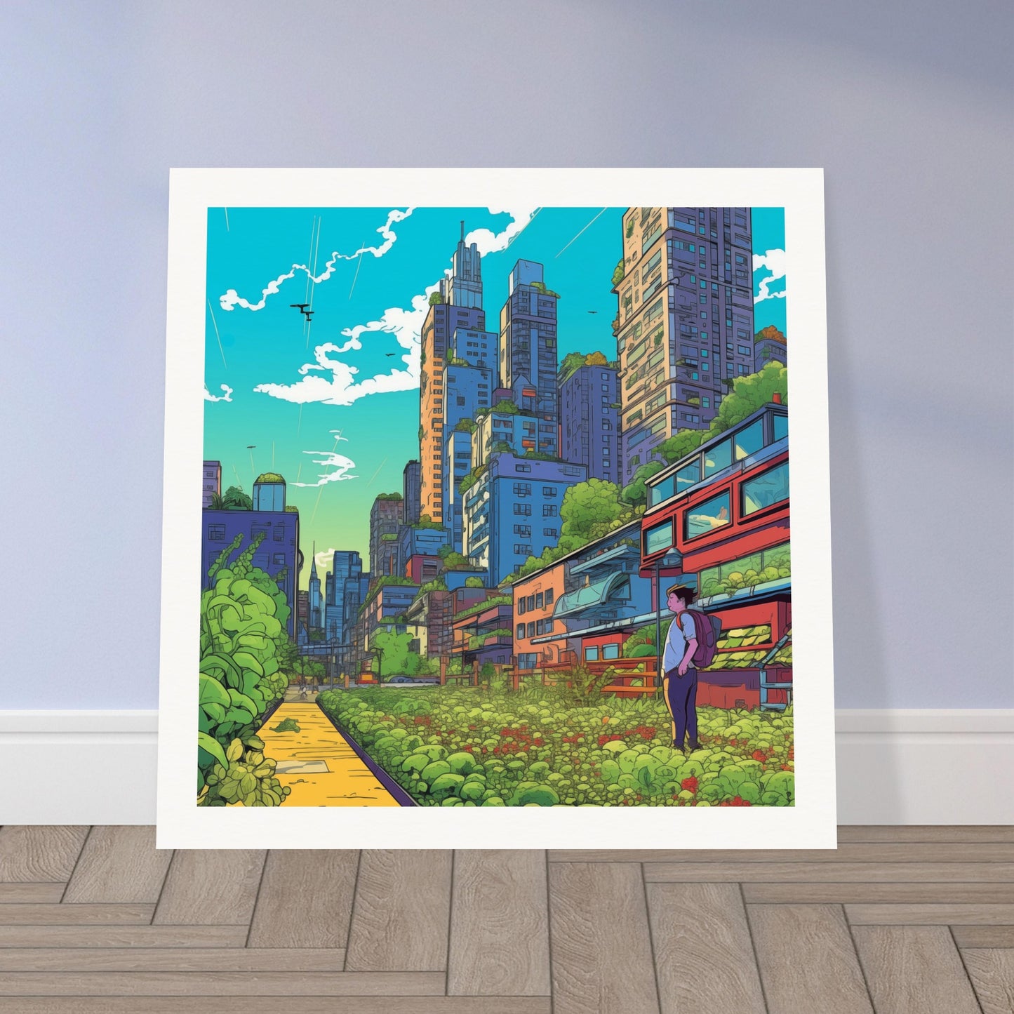 Growing Down the Avenue Museum-Quality Matte Art Print