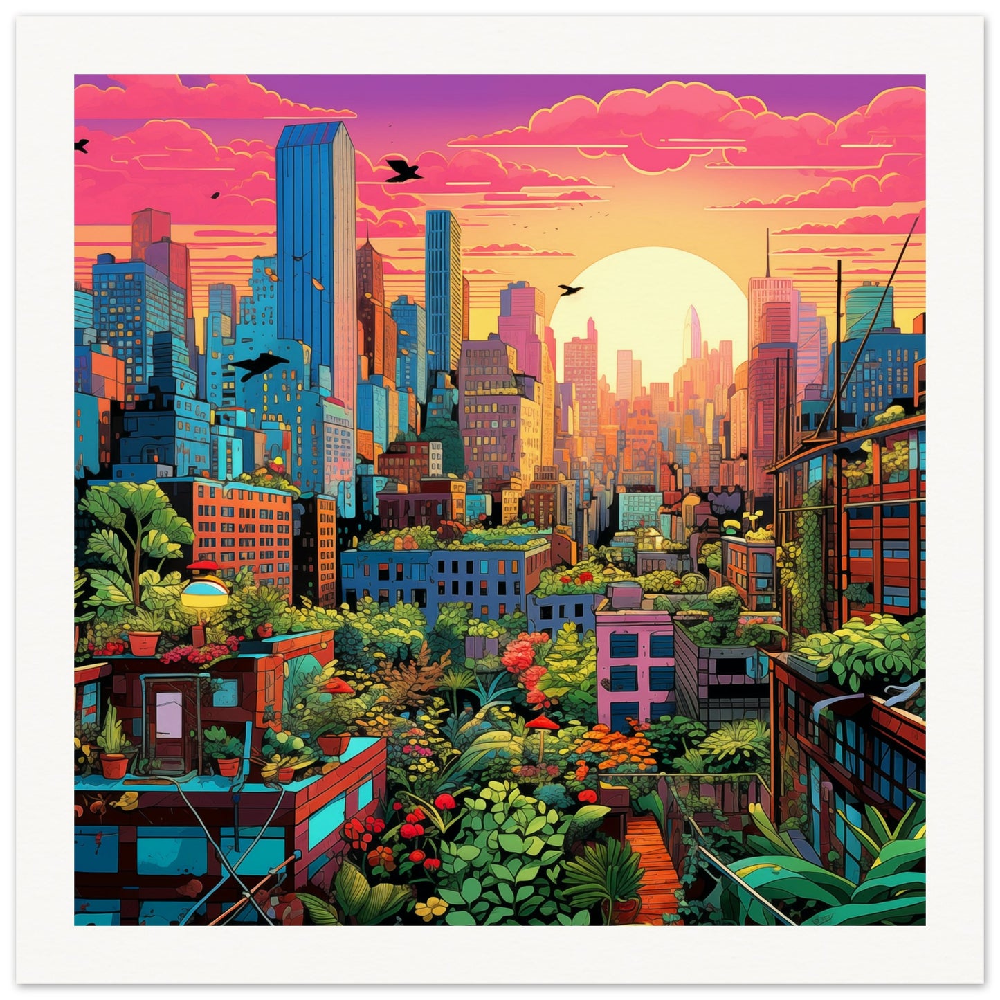 Permaculture City Museum-Quality Matte Art Print