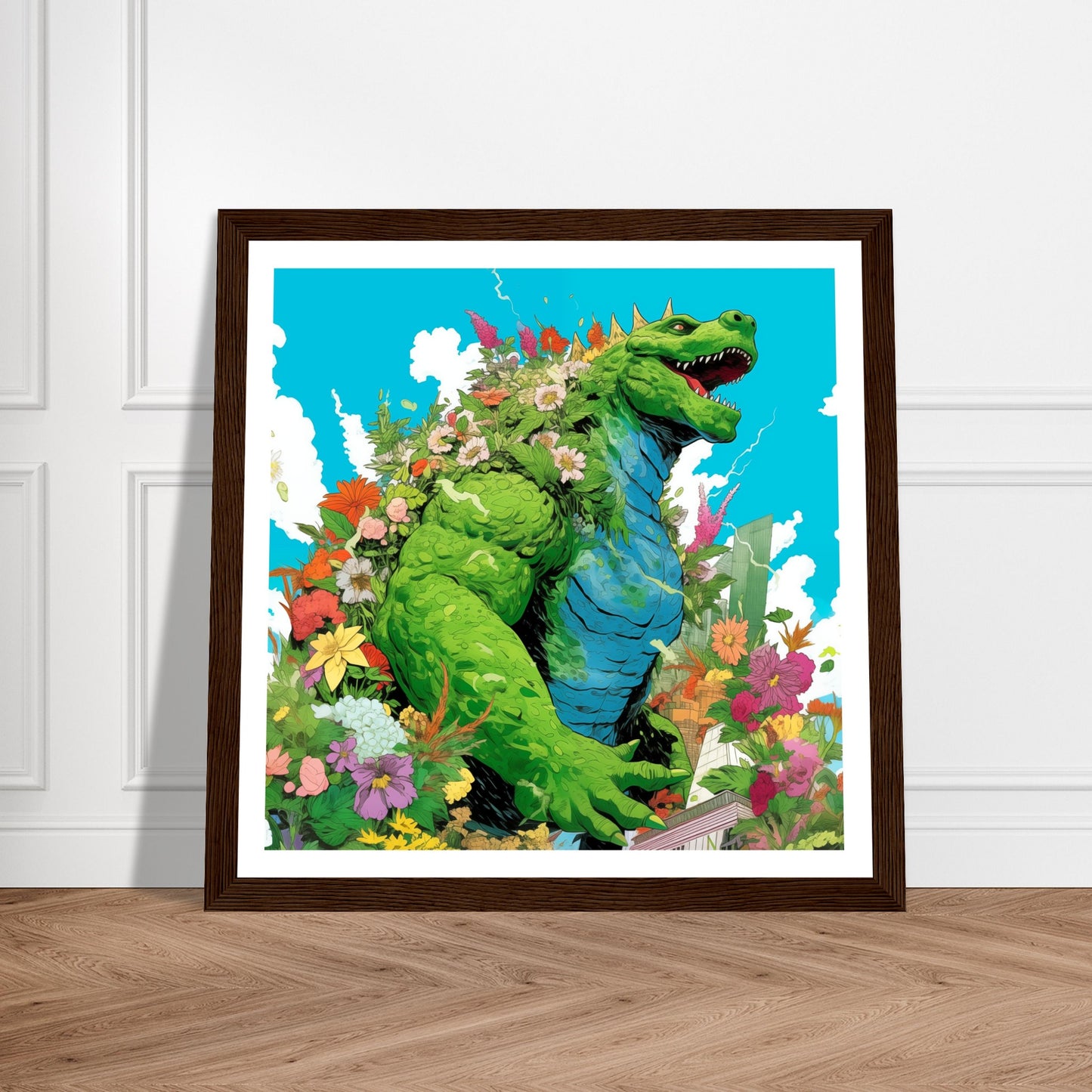 Greenzilla Premium Matte Wooden Framed Art Print